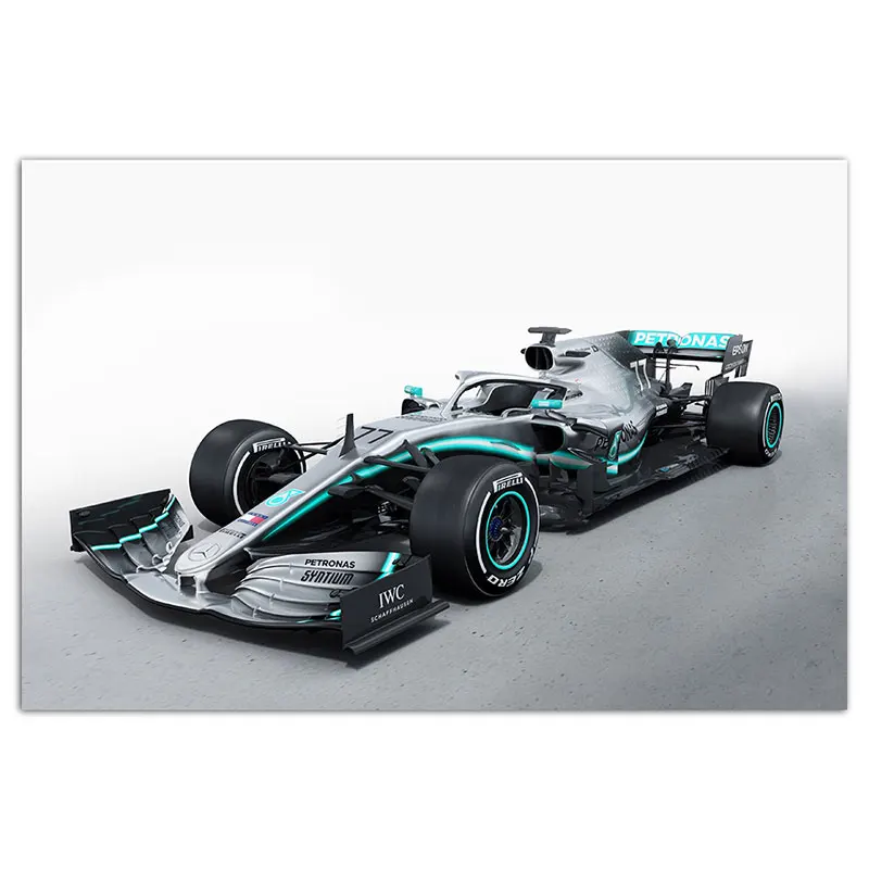 AMG F1 гоночный автомобиль плакат настенные художественные картины для гостиной домашний декор в рамке холст живопись - Цвет: 2