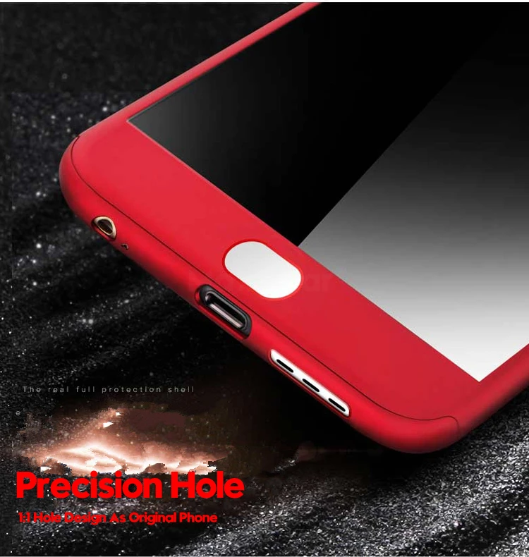 Чехол для Meizu Pro 7 с полным покрытием на 360 градусов защитный жесткий чехол из