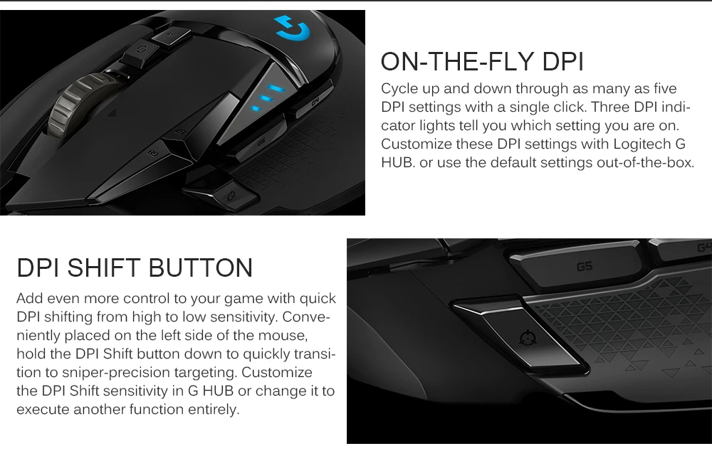 Игровая мышь logitech G502 Hero, 12000 dpi, проводная, настраиваемая, RGB, игровая мышь PROTEUS SPECTRUM с Delta Zero для всех геймеров