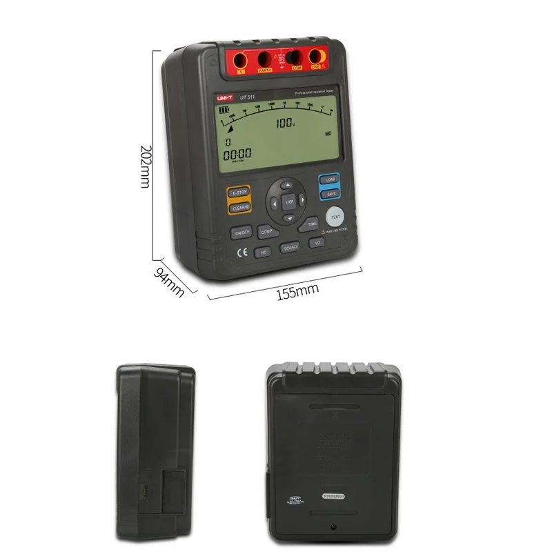 UNI-T UT511/UT512 1500 В Мегаомметр изоляционный Измеритель сопротивления заземления