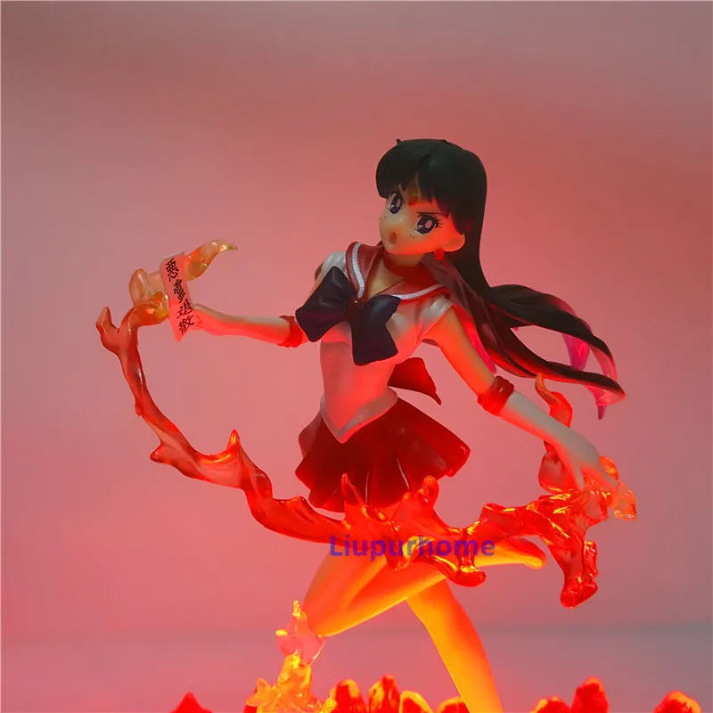 Sailor Mars Hino Rei Led 3D ночной Светильник настольная лампа аниме фигурка Lampara с пультом
