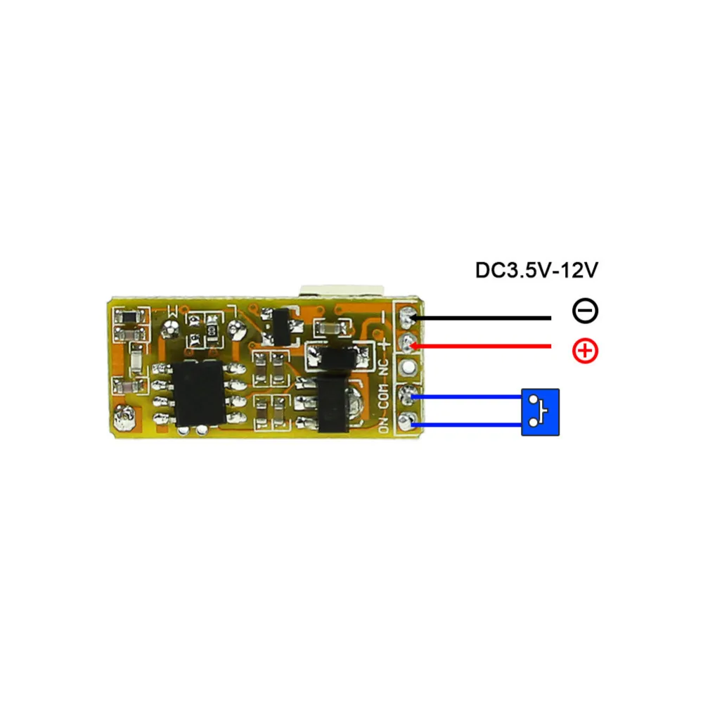Миниатюрный удаленный переключатель 3 6 V 7 4 5 5V 9V 12V микро беспроводной релейный NO