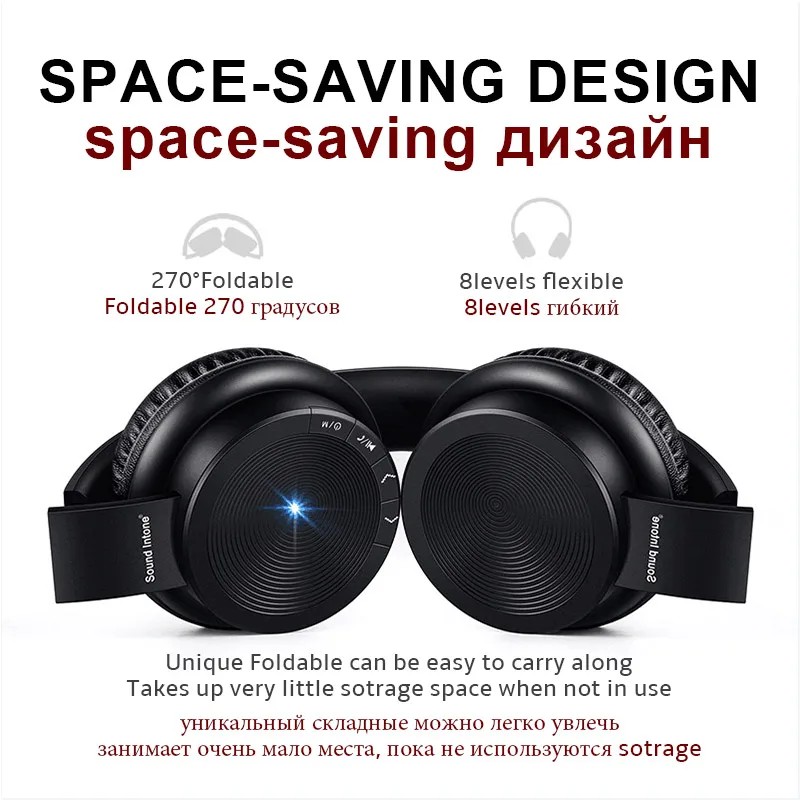 Звуковая модуляция P30 Bluetooth наушники С микрофоном карты памяти музыка мощные басы