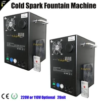 2units dmx 512 electric spark cold fire fountain device wireless remote control sparkle spark firework machine