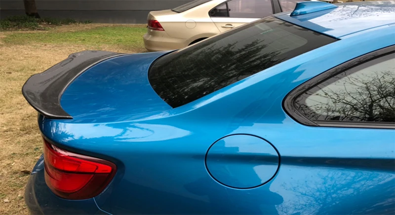 Стиль PSM для BMW F22 Настоящее углеродное волокно автомобильный спойлер багажника
