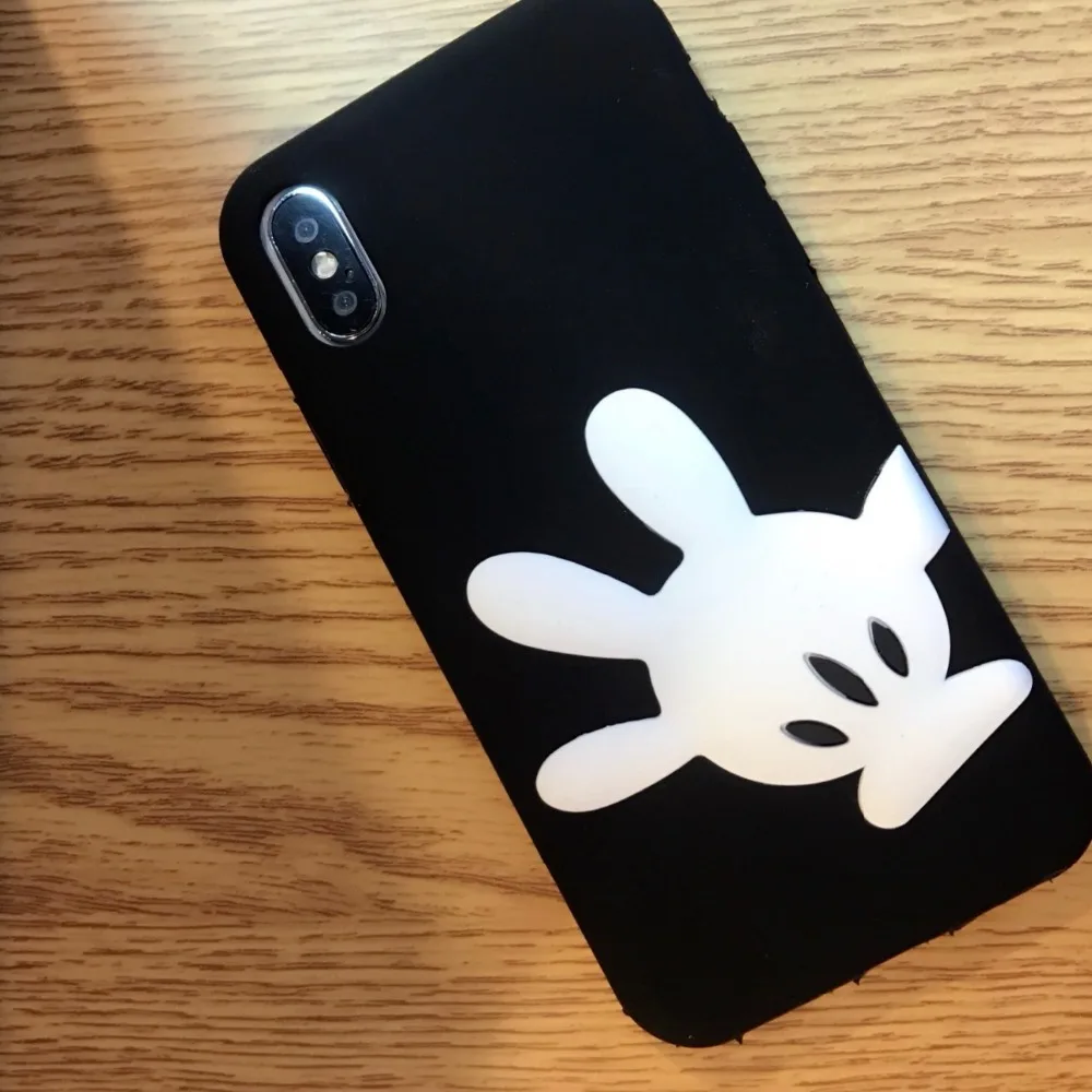 ORYKSZ чехол 3D мультфильм Микки для iPhone X 6 S 8 Plus силиконовый мягкий телефона