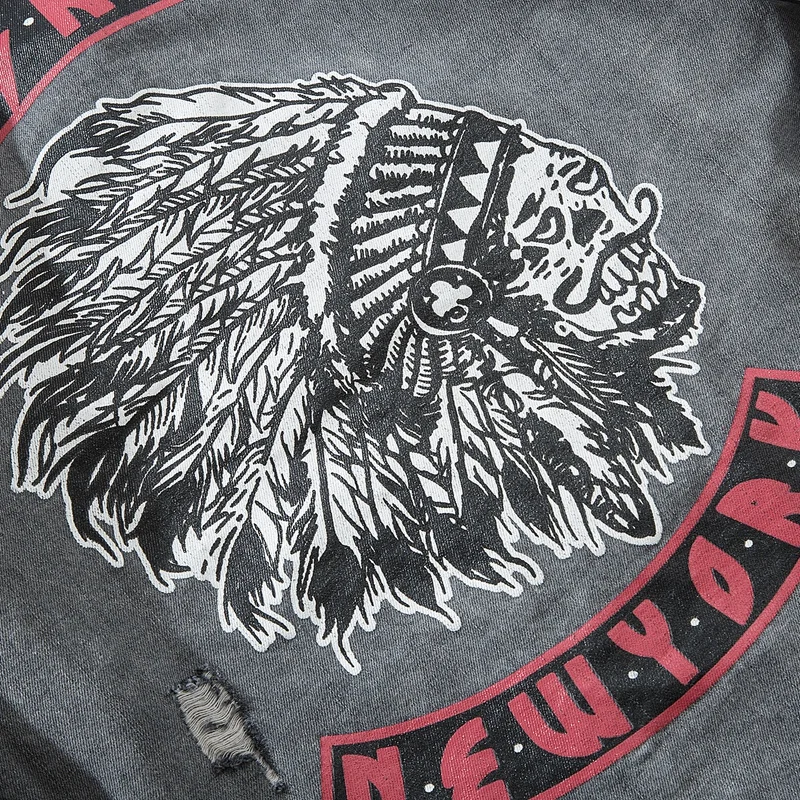 2018 Горячие Джинсы для старых винтажные мотоботы мужские Куртки высокого