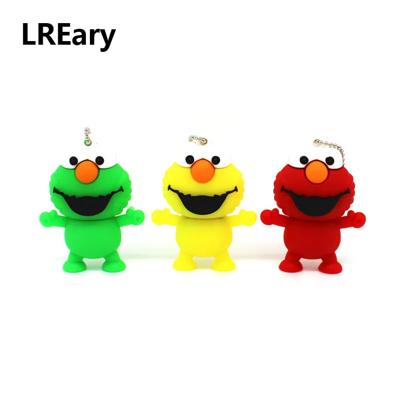 Mini Elmo small USB Flash Drive cartoon frog memory stick 4GB 8GB 16GB 32GB USB pen drive thumb pendrive sesame street