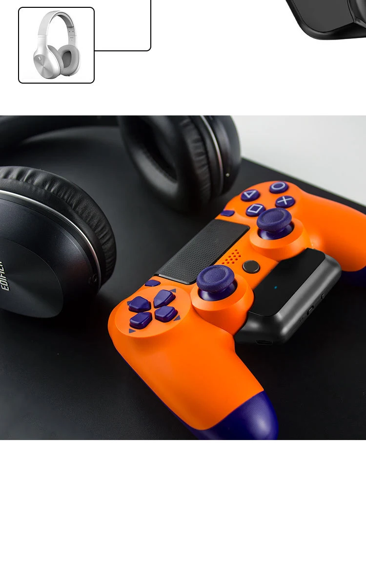 Беспроводной Bluetooth V5.0 контроллер для Playstation 4 аудио адаптер PS4 геймпад наушники
