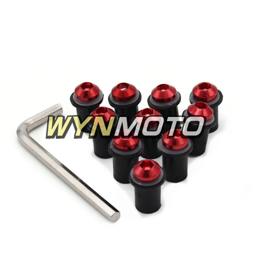 Обтекатели болты для лобового стекла крепежные гайки винты шайбы Yamaha YZF600 R6 1998-2006