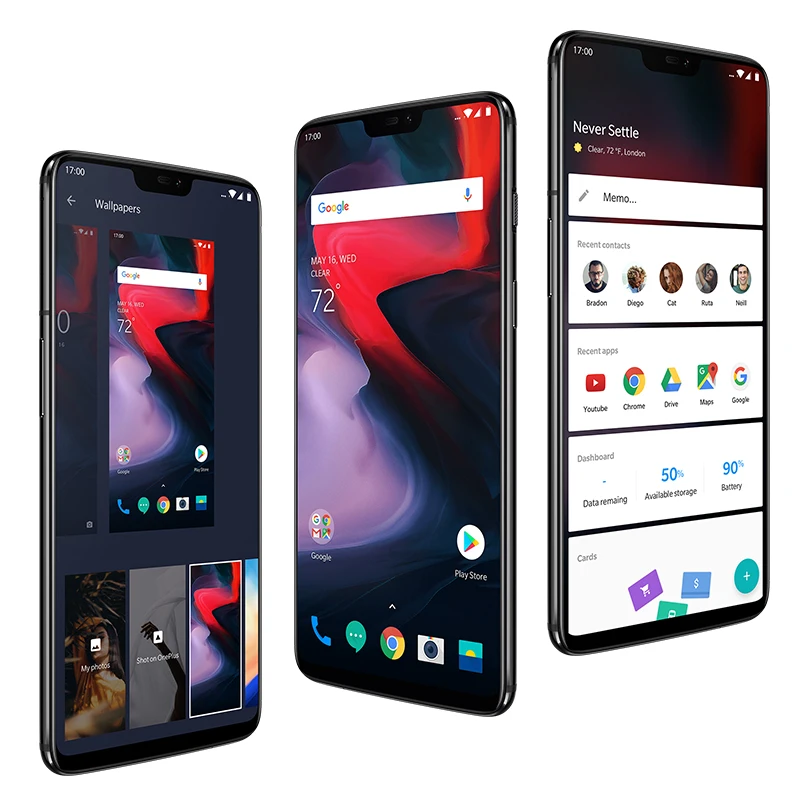 Оригинальный Oneplus 6 ГБ ОЗУ 64 Гб ПЗУ мобильный телефон Snapdragon 845 Восьмиядерный AI Dual 20