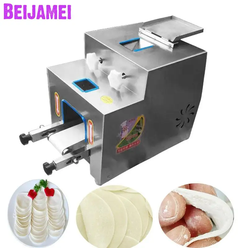 

BEIJAMEI 6000 шт/ч маленькая wonton пельмень обертка машина для изготовления коммерческих пельменей обертка машина для изготовления кожи