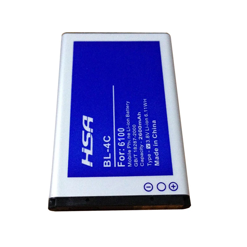 BL 4C 2600mAh батарея для Nokia 1365 1325 2650 2652 3108 3500C 5100 6066 6088 6101 6102 6103 6131 6125|battery for|battery for nokiabattery