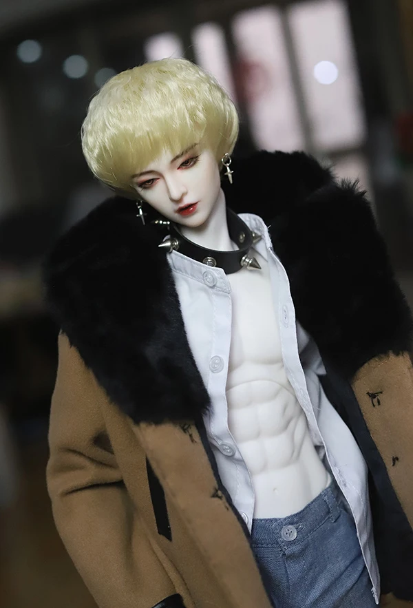 D01-P515 детская игрушка ручной работы 1/3 1/4 Одежда для кукол BJD/Аксессуары для кукол SD кукла парик Золотой подростковый Короткий волос 1 шт