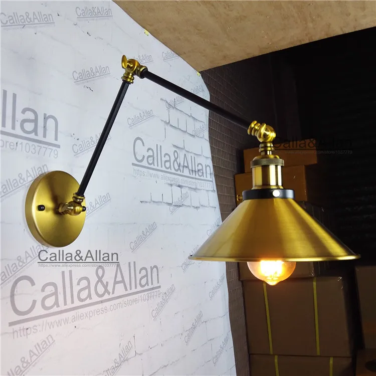 Американский стиль ретро промышленный креативный настенный светильник античный