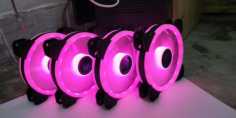 Цветной 120 мм круглый RGB cpu охлаждающий вентилятор+ пульт дистанционного управления с двойной диафрагмой светодиодный светящийся ПК корпус тихий вентилятор водяного охлаждения