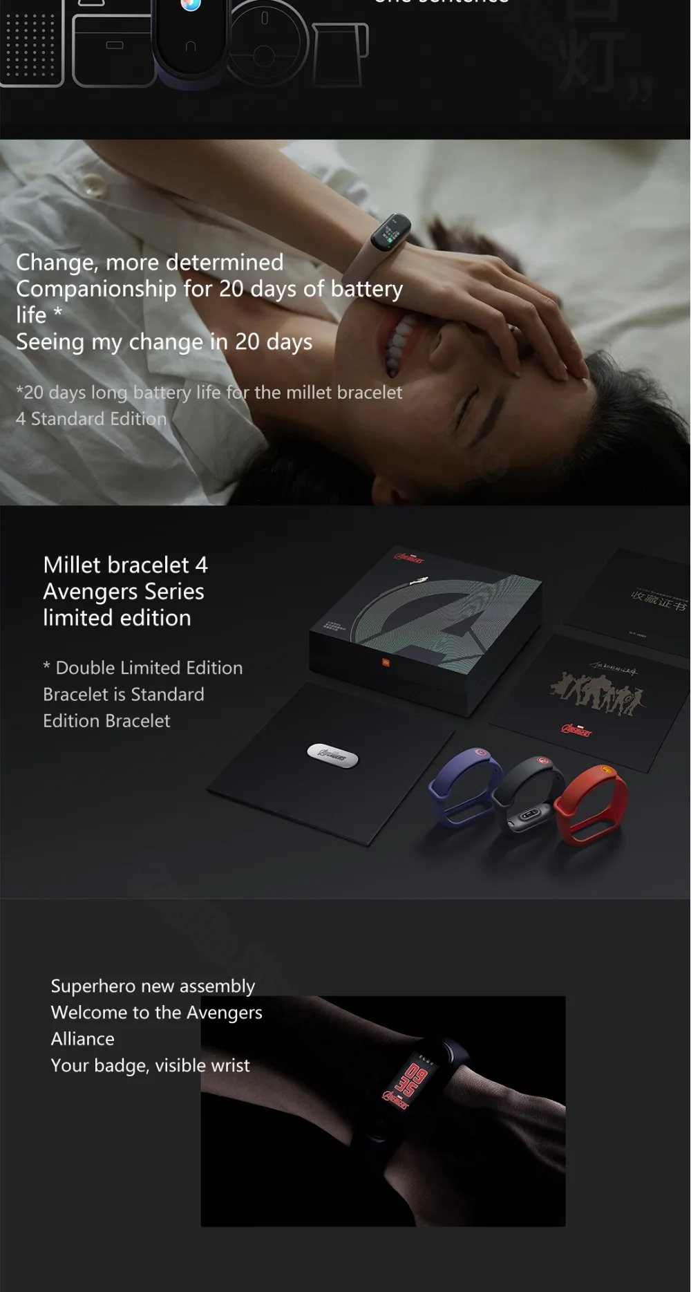 Presale новейший Xiaomi mi Band 4 Smart mi band 4 браслет сердечного ритма фитнес 135 мАч цветной экран Bluetooth 5,0