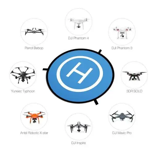 Радиоуправляемый мини посадочный коврик Sunnylife 75 см для DJI SPARK Mavic Pro Phantom 3 4 Inspire 1