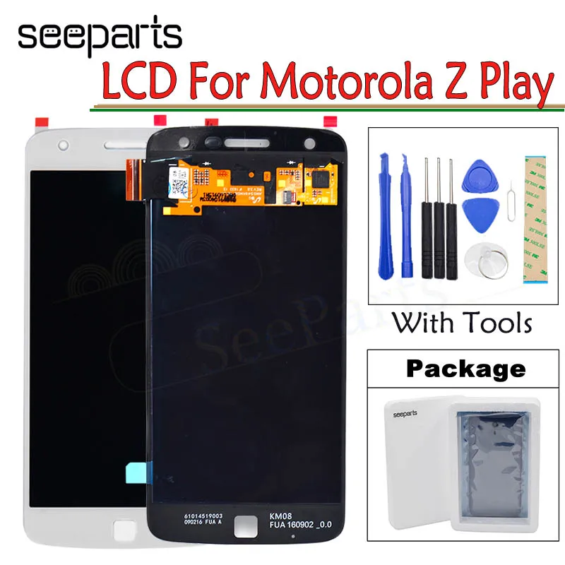 Для Motorola Moto Z Play ЖК-дисплей сенсорный экран дигитайзер для 5 &quotMoto lcd XT1635 XT1635-01 XT1635-02