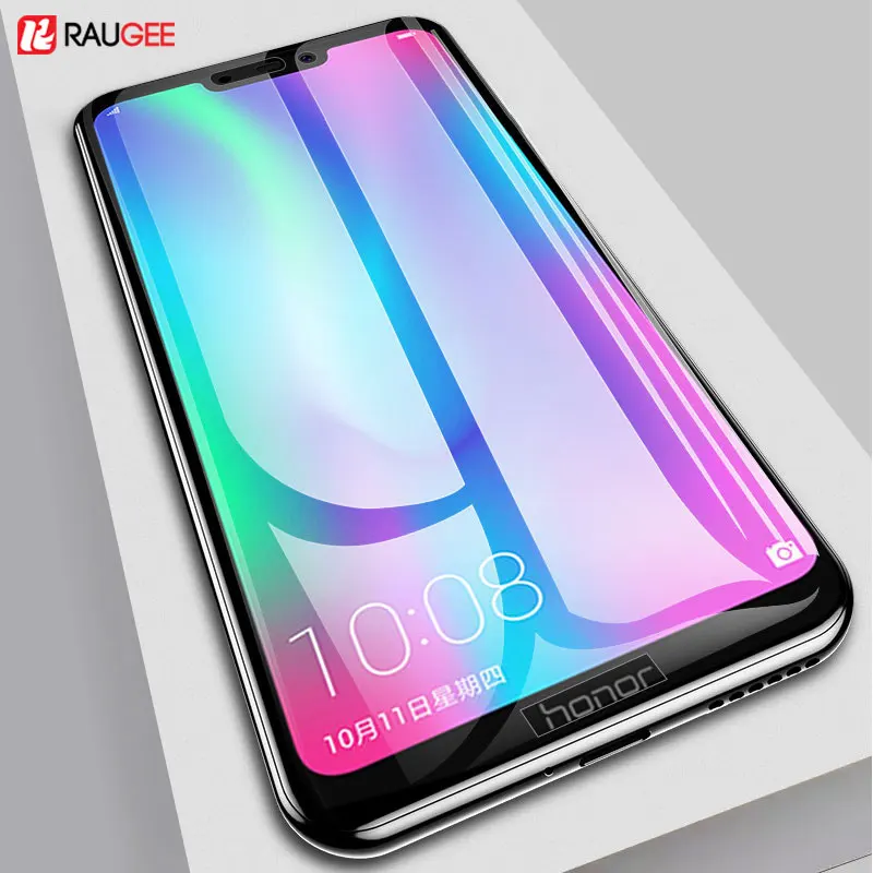 Закаленное стекло Raugee для huawei honor 8C с защитой от царапин полное покрытие