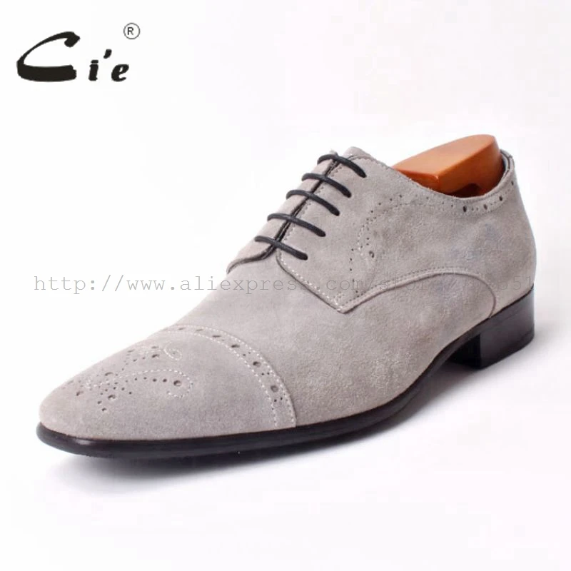Полуброги cie на заказ мужские туфли ручной работы с квадратным носком Дерби