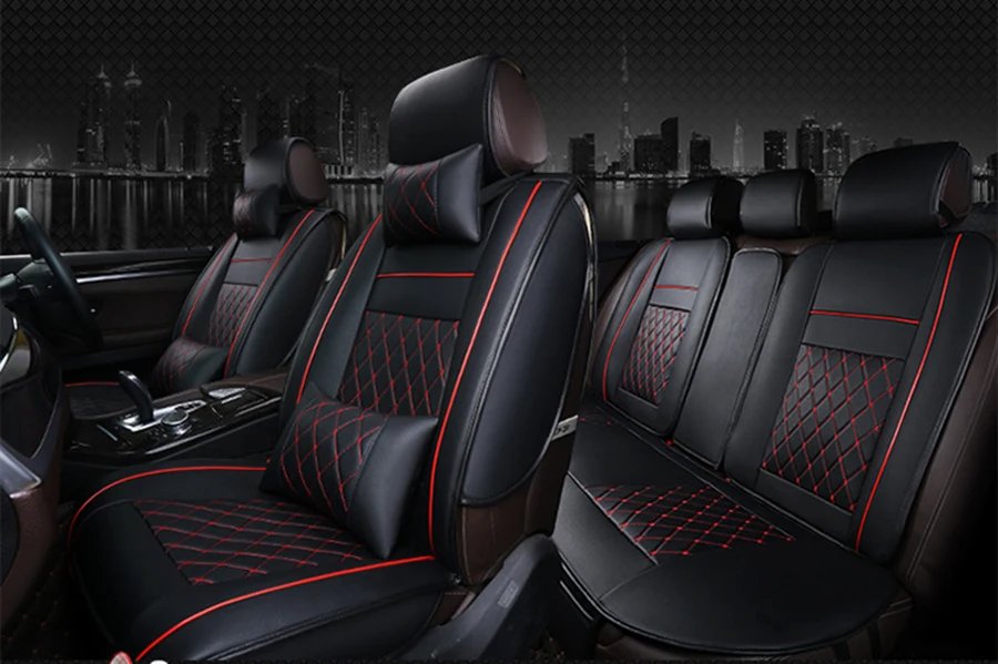 Универсальный кожаный чехол для автомобильного сиденья для hyundai getz tucson solaris creta kona lantra i40 santa fe elantra terracan все модели