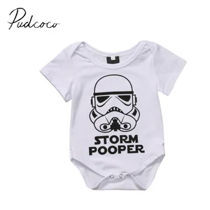 Pudcoco2017 г., Новый Модный пуловер с короткими рукавами и круглым вырезом хлопковый комбинезон для маленьких мальчиков и девочек, комбинезон, одежда для детей от 3 до 18 месяцев