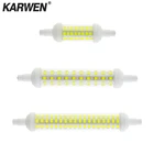 KARWEN Светодиодная лампа R7S 220 В 6 Вт 9 Вт 12 Вт SMD 2835 78 мм 118 мм 135 мм Светодиодная лампа Энергосберегающая сменная галогенная лампа-кукуруза