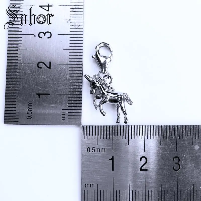Ювелирные изделия подвеска с единорогом лошадью модные ювелирные посеребренный