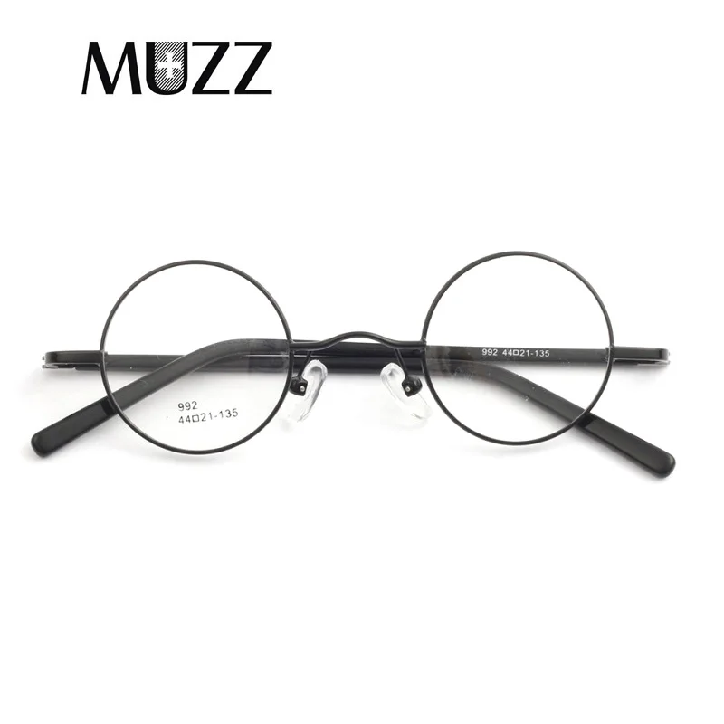 MUZZ Новая мода круглые очки кадр Унисекс Близорукость Оптические Бизнес ультра