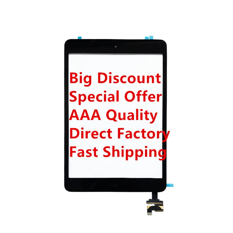 Сенсорный экран для iPad Mini 2 дигитайзер со стеклянной кнопкой Home в сборе с IC