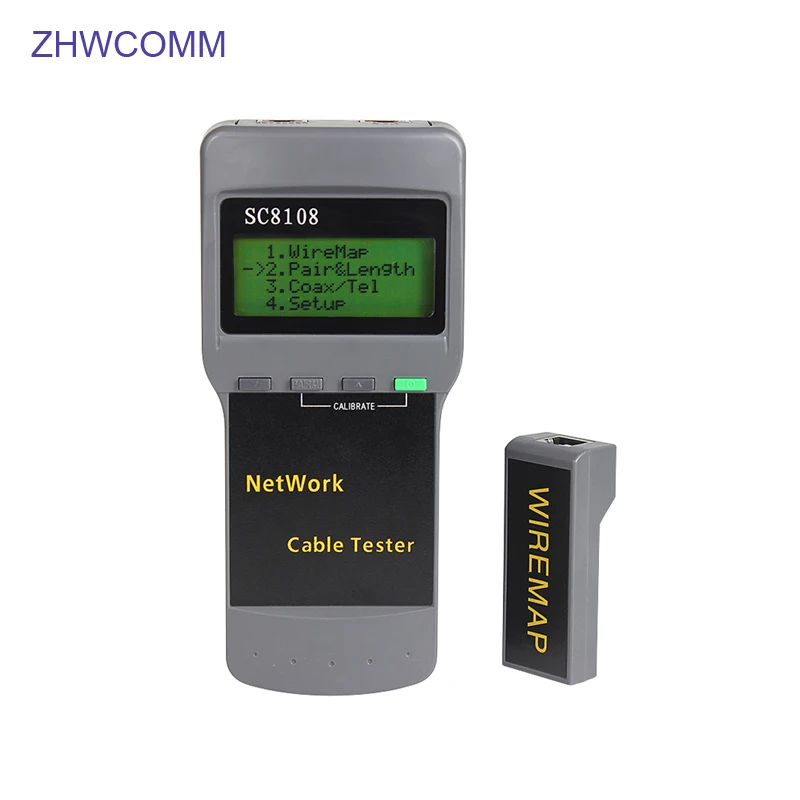 Многофункциональный тестер кабельного кабеля ZHWCOMM SC8108 RJ45 Lan кабельный STP UTP Ca5e