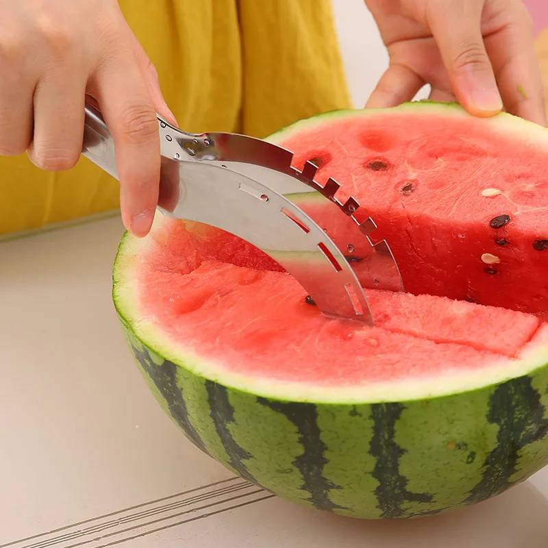 Щипцы для резака дыни Ломтерезка арбуза эргономичная рукоятка и легкая