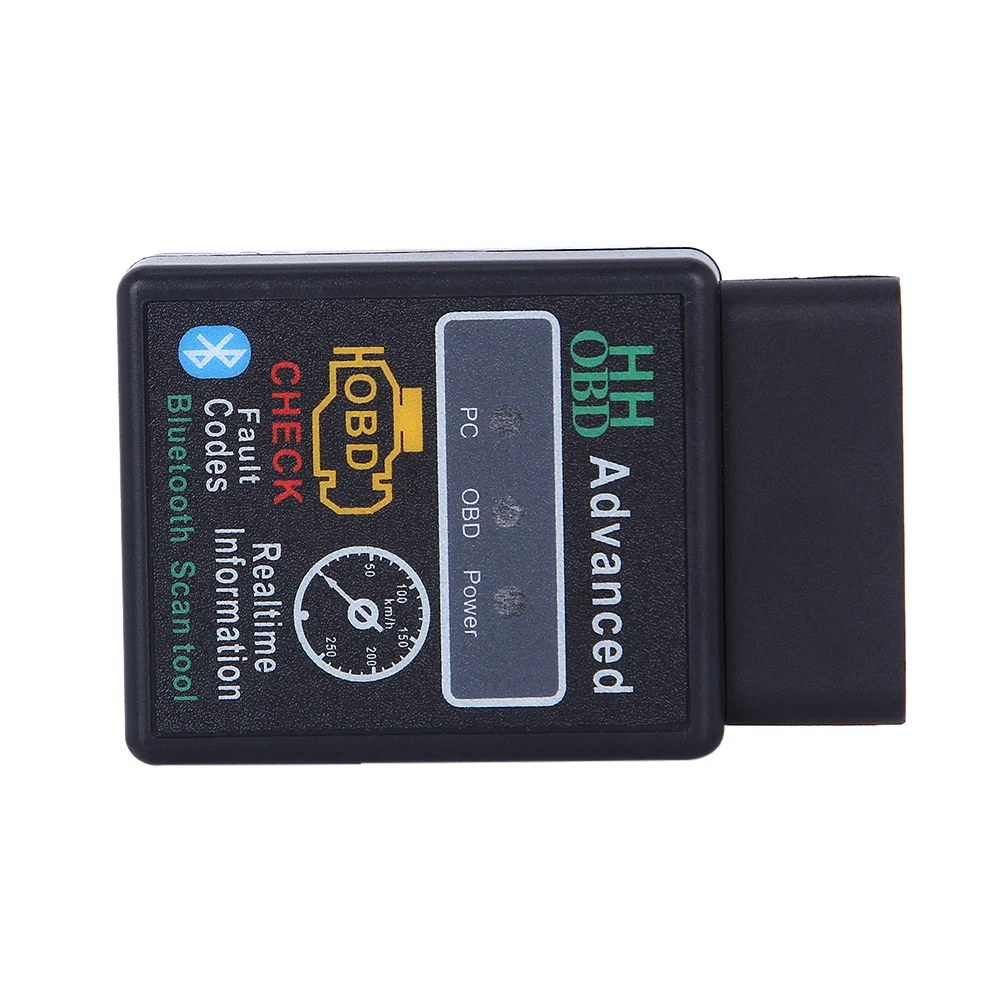Супер Мини HH OBD Advanced V1.5 Bluetooth ELM327 инструмент сканирования двигателя автомобиля Авто диагностический сканер инструмент интерфейс адаптер для Android