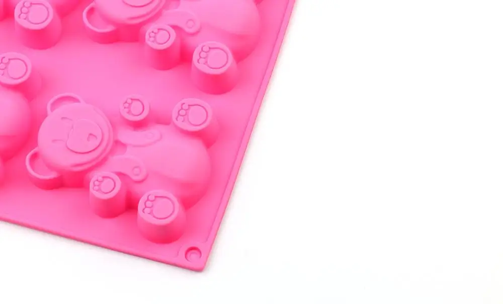 Lovely 3D Bear Form Cake Mold Silicone Mold Baking Tools Kitchen Fondant Cutters Kitchen Fondant Chocolate Mold Decorating