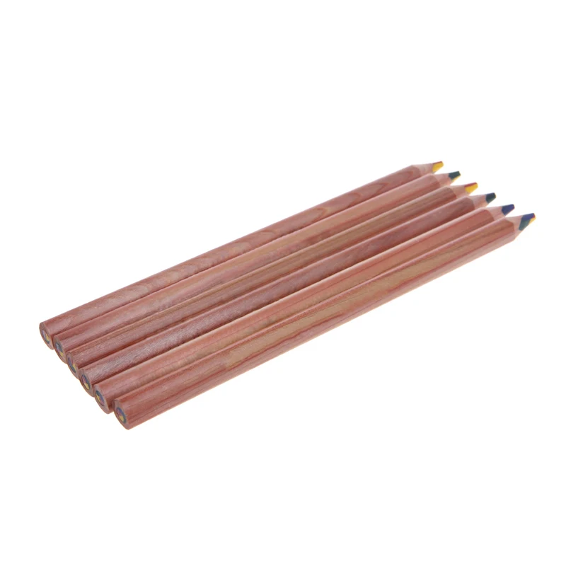 7 шт Радуга Jumbo разноцветные карандаши натуральные деревянные перья Набор