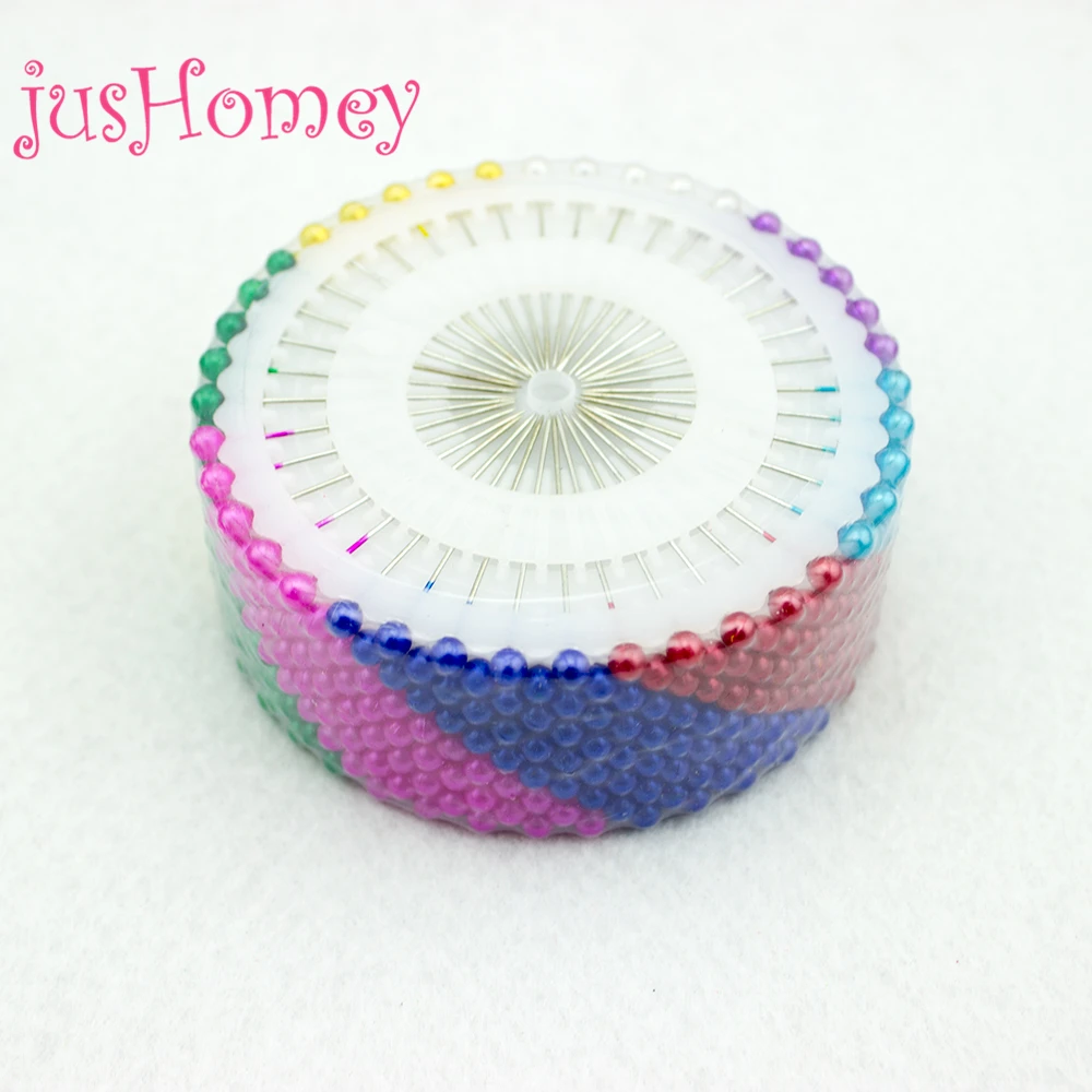 480pcs 35mm Sewing Locating Straight Pins Ball Head Needles Mixed Colors Round for Corsage Draping Craft Dressmaking | Дом и сад