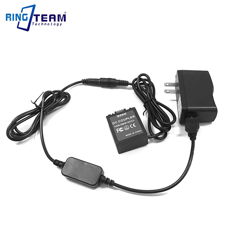 

Mobile Power Bank DMW-AC8 USB Cable DMW-DCC3 Coupler DMW-BLB13 Dummy Battery+5V3A Charger for Panasonic G1 GH1 GF1 G2 G10 Camera