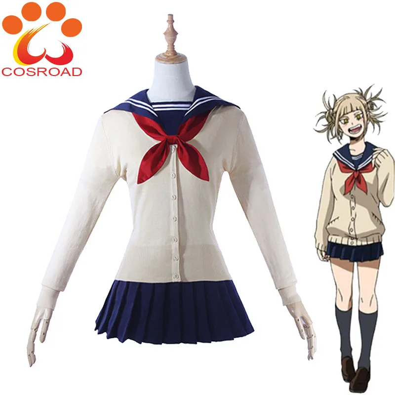 Cosroad Boku no Hero academic униформа для химико Тога юбки косплей свитер свитшоты костюмы