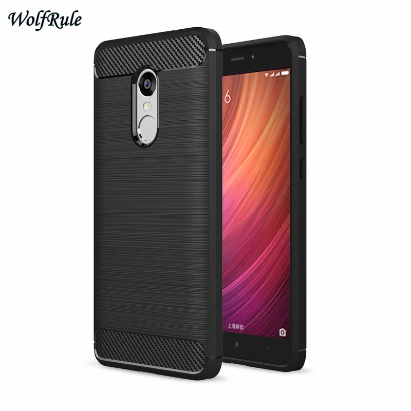 Чехол wolfrole для Xiaomi Redmi Note 4 Ударопрочный Мягкий чехол телефона из ТПУ с кистью Pro |