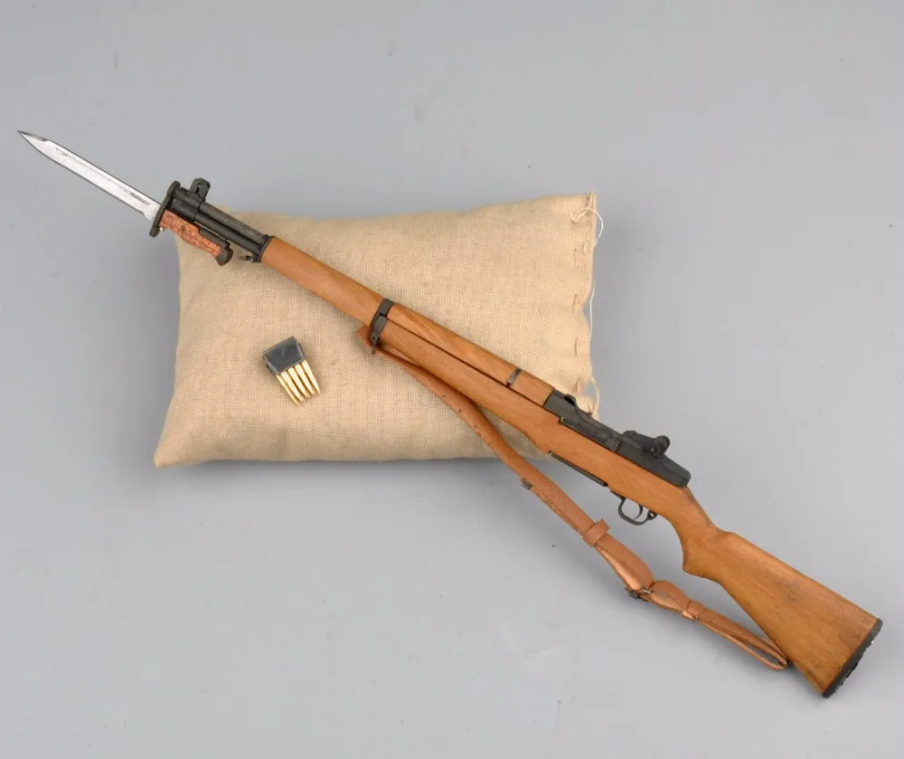 1/6 Масштаб Мини М1 garand оружие США винтовка модель оружия игрушки подходит для 1" экшн-фигурки Запчасти Аксессуары - Цвет: gun and  sandbag