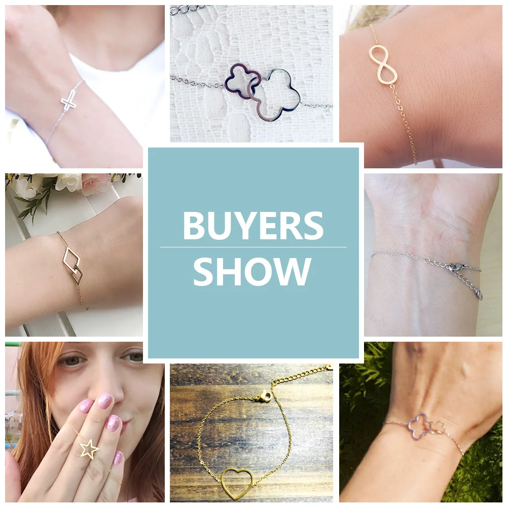 Женский браслет из нержавеющей стали в форме сердца Круглый крест и