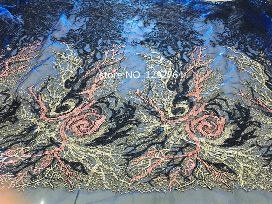 NEW Embroidery designs polyester high quality african Tulle lace. latest nigerian french lace fabric for women Wedding dress | Дом и сад