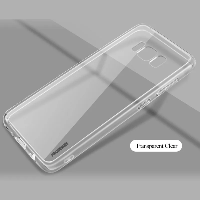 Nkobee прозрачной для Galaxy S8 силиконовый чехол ТПУ Samsung Прозрачный Футляр плюс крышка