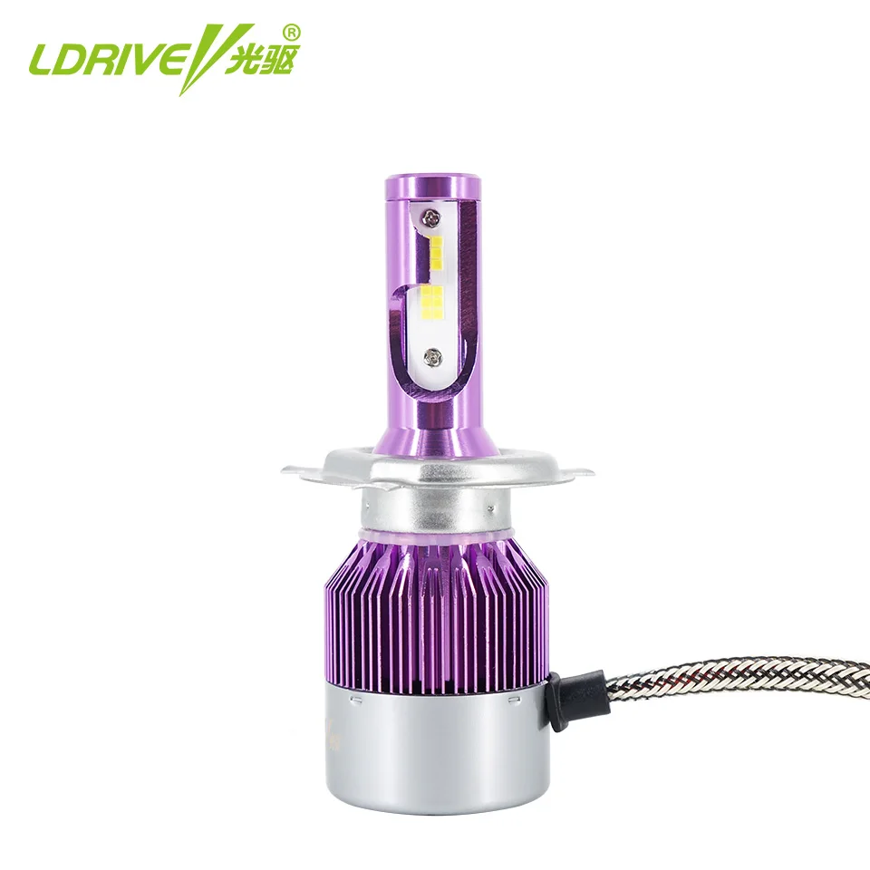 LDRIVE 2 шт. H4 LED H7 H11 9006 HB4 H1 H3 HB3 CSP светодиодная Автомобильная фара 48 Вт 4800лм лампа
