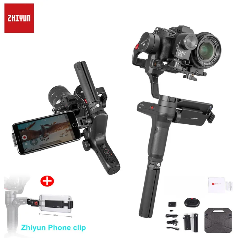 WEEBILL add Clip Zhiyun weebill лаборатории 3-осевой OLED Дисплей ручной шарнирный стабилизатор для камеры GoPro для sony Panasonic GH5s беззеркальных Камера с фокусом Управление - Цвет: WEEBILL add Clip