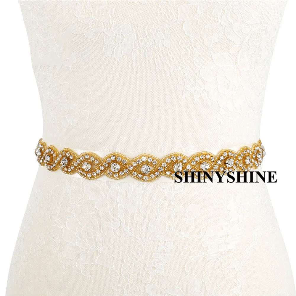 1 ярд стразы аппликация цепь отделка Свадебные бисера кристалл серебро золото роза Золотая со стразами по