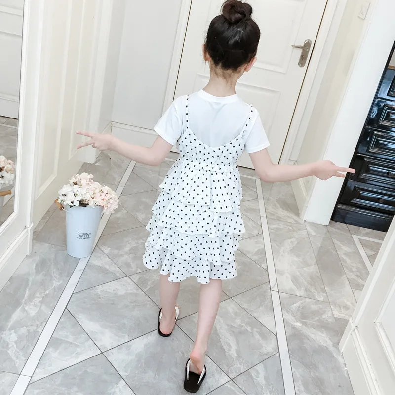 Летний комплект с платьем для девочек 5 комплектов новинка 2019 Корейская версия