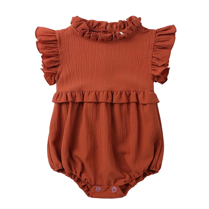 Summer Fashion Baby Boys Girls Newborn Kid Romper Short Sleeve Cotton Bodysuit Kids Outfit Cloth Size 6m-24m
