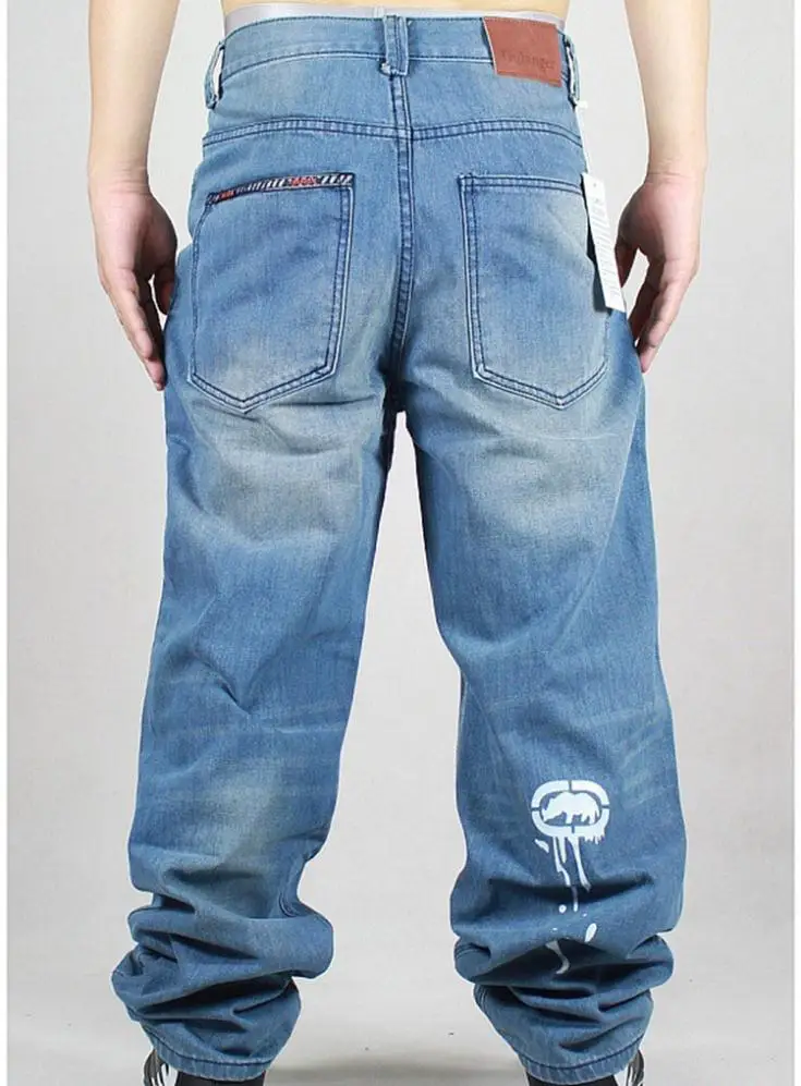 Hip hop jeans men blue fashion mens 